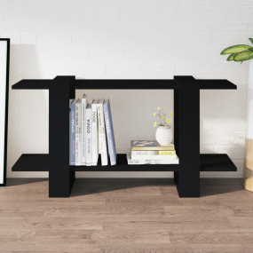 Book Cabinet Black Engineered wood Medium Book Cabinet