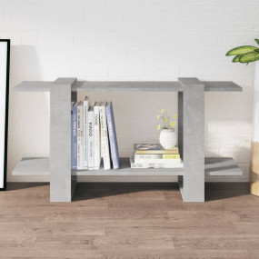 Book Cabinet Concrete grey Engineered wood