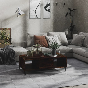 Coffee Table Smoked oak Engineered wood, metal Medium