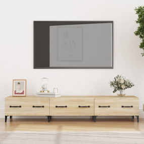 TV Cabinet Sonoma oak Engineered wood, iron 59.1 x 13.6...
