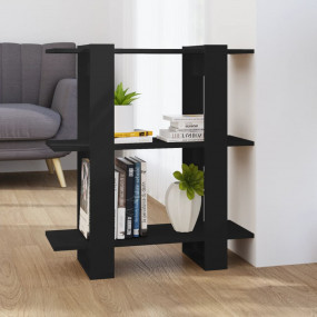 Book Cabinet Black Engineered wood Medium Book Cabinet
