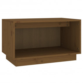 TV Stand Honey brown Solid pine wood Compact TV Stand