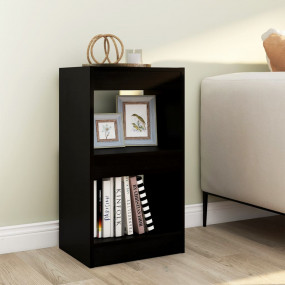 Book Cabinet Black Engineered wood Small Book Cabinet