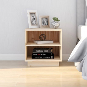 Bedside Cabinet Brown Solid pine wood Medium Durable