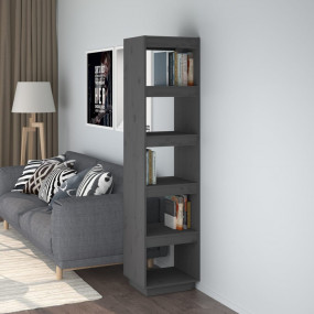 Book Cabinet Grey Solid pinewood Medium Book Cabinet