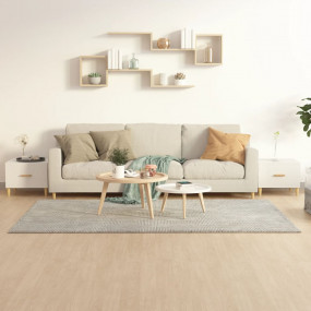 Coffee Table Set of 2 High gloss white Engineered wood ...