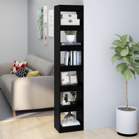 Book Cabinet Black Engineered wood Tall Book Cabinet
