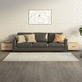 Coffee Table Set of 2 Sonoma oak Engineered wood, metal