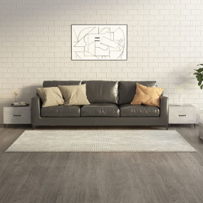 Coffee Table Set of 2 Concrete Grey Engineered wood, Me...