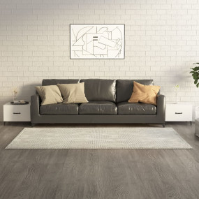 Coffee Table Set of 2 High gloss white Engineered wood,...