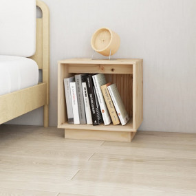 Bedside Cabinet Pine Solid Pine Wood 15.7x11.8x15.7 in