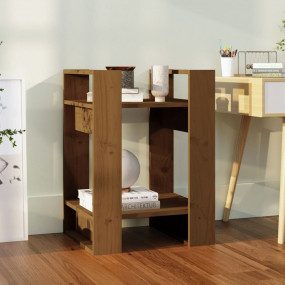 Book Cabinet Honey brown Solid pinewood Small Book Cabi...