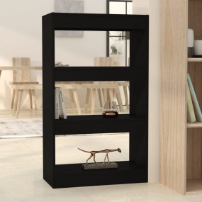 Book Cabinet Black Engineered Wood Medium Book Cabinet