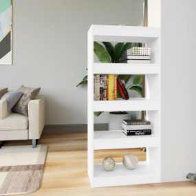 Book Cabinet White Engineered wood Book Cabinet Rectang...