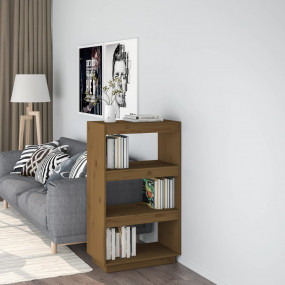 Book Cabinet Honey brown Solid pinewood Medium Book Cab...
