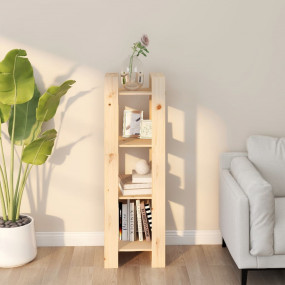Book Cabinet Natural Pine Solid pine wood Medium Book C...