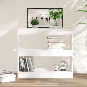 Book Cabinet White Engineered wood Medium Book Cabinet