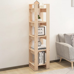 Book Cabinet Natural wood Solid Pine Wood Medium Book C...