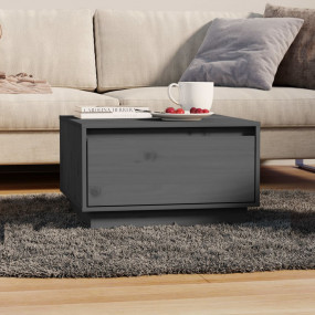 Coffee Table Gray Solid pine wood Medium Coffee Table