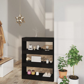 Book Cabinet Black Engineered wood Medium Book Cabinet