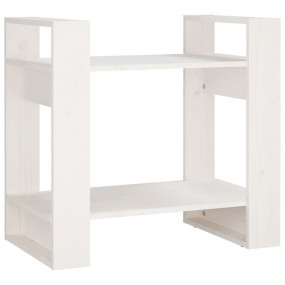 Book Cabinet White Solid pine wood Compact Book Cabinet