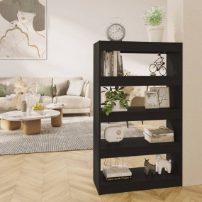 Book Cabinet Black Engineered Wood Medium Book Cabinet