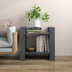 Book Cabinet Grey Solid pinewood Medium Book Cabinet