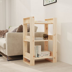 Book Cabinet Natural Wood Solid pine wood (untreated) M...