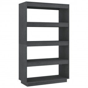 Book Cabinet Grey Solid pinewood Medium Book Cabinet