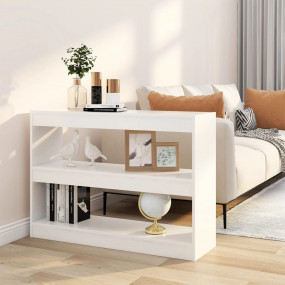 Book Cabinet White Engineered wood 39.4 in x 11.8 in x ...