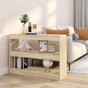 Bookcase Sonoma oak Engineered wood 39.4 x 11.8 x 28.3 ...