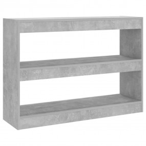 Bookcase Concrete grey Engineered wood Medium Bookcase