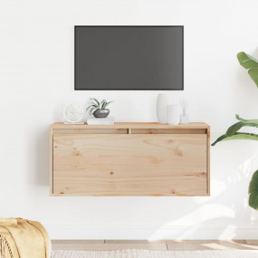 Wall Cabinet Wooden Solid Pine Wood Medium Wall Cabinet