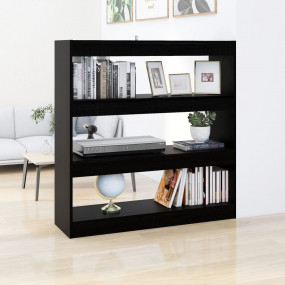 Book Cabinet Black Engineered wood Standard Book Cabine...