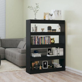 Book Cabinet Black Engineered wood 39.4 x 11.8 x 53.1 i...