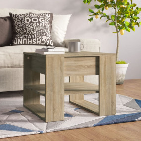 Coffee Table Sonoma Oak Engineered Wood Standard Storag...
