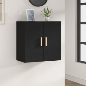 Wall Cabinet Black Engineered Wood Medium Wall Cabinet