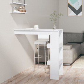 Wall Bar Table White Engineered wood Standard Bar Table