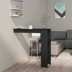 Wall Bar Table Black Engineered wood Medium Wall Bar Ta...