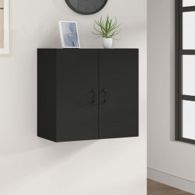 Floating Cabinet Black Engineered wood Medium