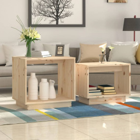 Coffee Table Natural Wood Solid pine wood (untreated) S...