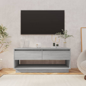 TV Cabinet Grey Sonoma Engineered Wood Medium TV Cabine...