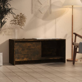 TV Cabinet Smoked oak Engineered wood Medium TV Cabinet