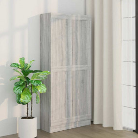 Book Cabinet Gray sonoma Engineered wood Large Book Cab...