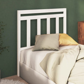 Bed Headboard White Solid pine wood Large Decorative In...