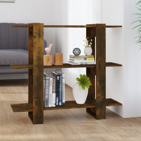 Book Cabinet Smoked Oak Engineered wood 39.4 in wide, 3...