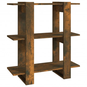 Book Cabinet Smoked oak Engineered wood Medium Book Cab...