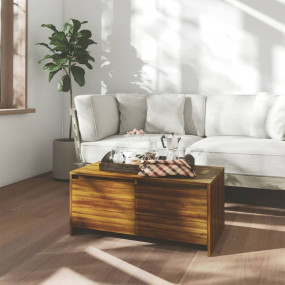 Coffee Table Brown Oak Engineered Wood Medium Coffee Ta...