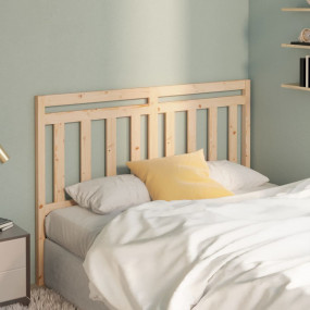 Bed Headboard Natural Pine Solid pine wood (untreated)