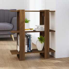 Book Cabinet Brown Oak Engineered Wood Medium Book Cabi...